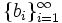 \{b_{i}\}_{i=1}^\infty