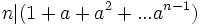 n|(1+a+a^2+...a^{n-1})\,