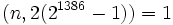 (n,2(2^{1386}-1))=1\,